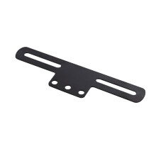 Motorcycle Number Plate Bracket Holder Support with Rear Illumination for Safety Black