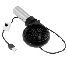 BBQ Air Blower with USB Switching Cable Efficient Fire Starting Grill Ignites with switch