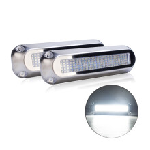 120 LEDs Universals Waterproof Navigations Boat Light For Truck Boat Stern Lamp 2pcs White