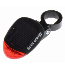 Solar LED Bike Tail Light Safety Warning for Night Riding