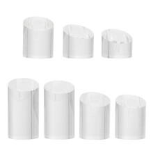 7 Pcs High-end Fashionable Clear Ring Storage Stands