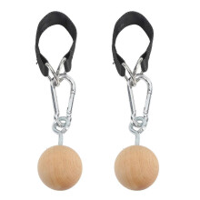 Wooden Rock Climbing Holds Pull Up Ball Arm Strength Training Set