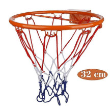 32cm Wall Mount Hanging Basketball Hoop Rim Net Kids Indoor Outdoor