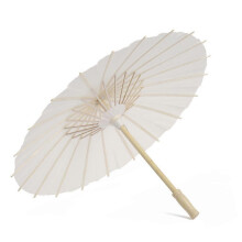 2pcs White Chinese Japanese Paper Umbrella Wedding Decoration 40cm Diameter