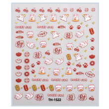 1 Sheet Fashion Nail Decals Cartoon Party Nail Art Stickers for Women and Girls 01style