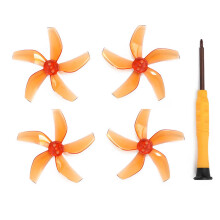 4pcs Bright Color Low Noise Efficient 5 Propellers Accessories for Drones Orange