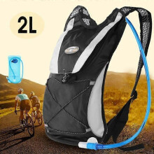 Sac à dos d'hydratation TEMPSA, gilet de cyclisme ultraléger pour la course à pied, le marathon et la randonnée (noir)