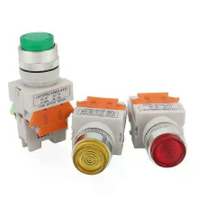 LAY37-11DN PBCY090 Light Button Switch Self Reset Self-locking 22MM