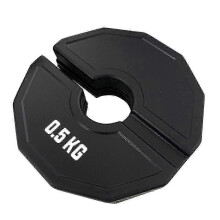 Black Rubber Fractional Weight Plates 0.5kg Micro-Plates for Dumbbell Gym