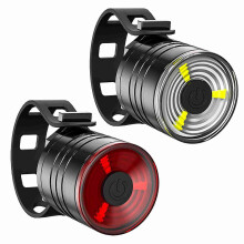 Faro anteriore e posteriore per bicicletta, luminoso e impermeabile, da manubrio.