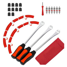 Motorcycle Tire Iron Lever Spoon Tools Set Tire Change Rim Bike Changing Repair Red H