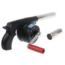 Hand-cranked Air Blower Outdoor Barbecue BBQ Fire Grills Fan Energy Saving Black