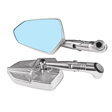 Corrosion Resistant Reflectors for Clear Rear View Most Motorcycle Moped Silver 1 pair