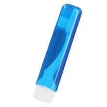 Folding Travel Toothbrush With Cover Adults Toothbrushes for Camping Hiking Blue