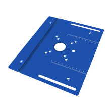 Router Table Insert Plate Router Flip Plate Aluminum for Woodworking Benches Veneer blue