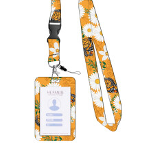 Butterfly Retractable Badge Reels & Name Card Holder with Lanyard for Daisy Butterfly Set