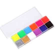 UV Glow Face Body Paint 12 Color Face Painting Palette Body Paints for Art Show