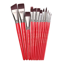 12xs/Set Face Painting Brushes Nylon Hair Paint Brushes Human Body Paint Brush 12 sticks