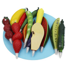 10Pcs Fruit Ballpoint Pen Novelty Writing Pen with Magnet for Boy Girl Student