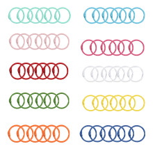 60x Keychain Key Rings 30/45mm Binder Rings Loose Leaf Book Rings for Office 30MM