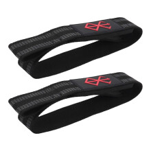 1Pair Anti-Slip Wrist Wraps for Deadlifts Pull Ups Weightlifting Gym Training