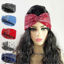 Unisex-Sportstirnband mit Vintage-Print, dehnbar, rutschfest und schweißabsorbierend
