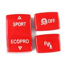 Car Console Sport Pro Anti-slip Sensor Button For 1 2 3 4 Series Red
