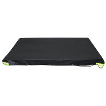 Heavy Duty Tarps Waterproof Anti-UV Tarp Cover Windproof Trailer Tarpaulin Cover Black