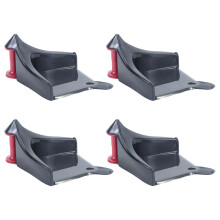 Vehicle Wheel Line Protector Quick Setups 4pcs for Person or Commercial Use Black
