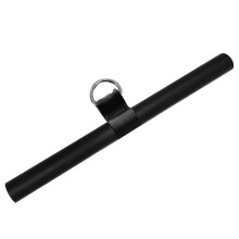 Barre de tirage vertical en acier au carbone pour machine à câbles avec poignées en mousse pour des entraînements polyvalents