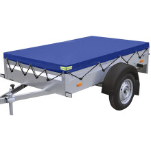 Heavy Duty Tarps Waterproof Anti-UV Tarp Cover Windproof Trailer Tarpaulin Cover Blue