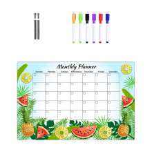 Acrylic Desktop Memo Board Whiteboard Writing Board with Pens Clear Dry Erases TYU304