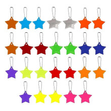 26 ciondoli riflettenti a forma di stella per bambini, ideali per zaini, ciclismo, passeggiate e corsa.