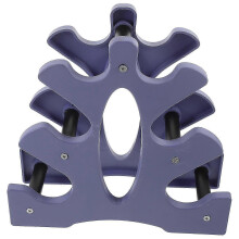 ABS Dumbbell Storage Rack Space-Saving Hollow Design Floor Protection Home Gym Sky Blue