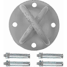 Stainless Steel Suspension Trainer Wall Ceiling Mount Bodyweight Strength Yoga Swing Gray