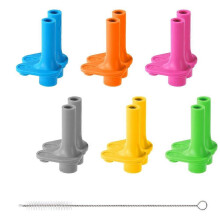 Lot de 12 gobelets Kelso 44 cl (15 oz) avec valve de morsure, goupillon de nettoyage et bouchon anti-débordement Zak Designs