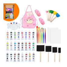 Set of 45 Acrylic Paint Watercolor Brush Kit for Kids DIY Craft Canvas Painting 03
