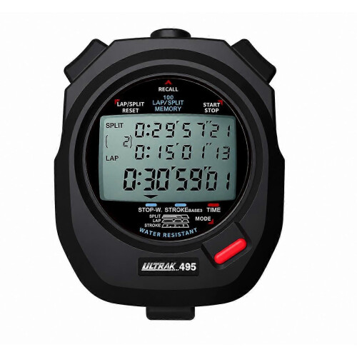 Stopwatch 3x-100m Memory Black