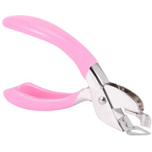 Quitagrapas manual con resorte para oficina, escuela y hogar. Color rosa. Diseño ergonómico.