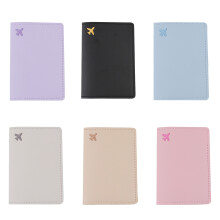 Elegant PU Leather Document Organizer Passport Holder For Travel And Business Black