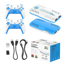Consola de juegos retro X10 PRO HD TV con mando inalámbrico dual para Android, con tarjeta TF de 128 GB.