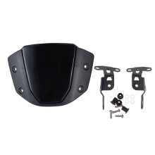 Motorcycle Windshield Airflow Windscreen Extension Wind Deflector for CB650R Black CB1000R