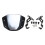 Motorcycle Windshield Windscreen Mounting Kit Windscreen Deflector for Silver CB650R 1