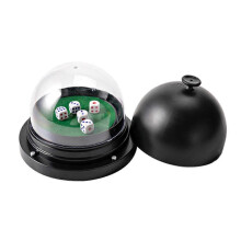 Vaso electrónico para lanzar dados para fiestas, dados automáticos, bandeja para dados, dados automáticos, con 5 dados y