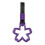 Sakura-Shaped Warning Ring Bus Handle Hand Strap Drift Charm for Safety Purple 1