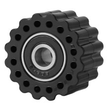 Motorcycle Drive Chain Pulley Roller Slider Tensioner Wheel Guide For CRF KX KLX Black M10