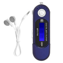 Reproductor MP3 de 25-26 pulgadas con auriculares y 8 GB de almacenamiento, reproductor portátil de música MP3 USB con p