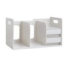Pencil Holder Desk Organizers Bookends Multifunctional Storage Holder White white drawer