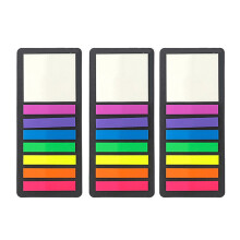 160/300Pcs Colored Sticky Tabs Translucent Long Page Mark Sticky Tabs 7 colors