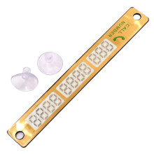 Temporary Car Parking Stickers Card Phone Number License Plate Stop Sign Plate Gold
